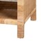 Baxton Studio Bella Modern Bohemian Natural Brown Mahogany Wood and Natural Rattan 1-Drawer Console Table 226-13096-ZORO - alternate 5